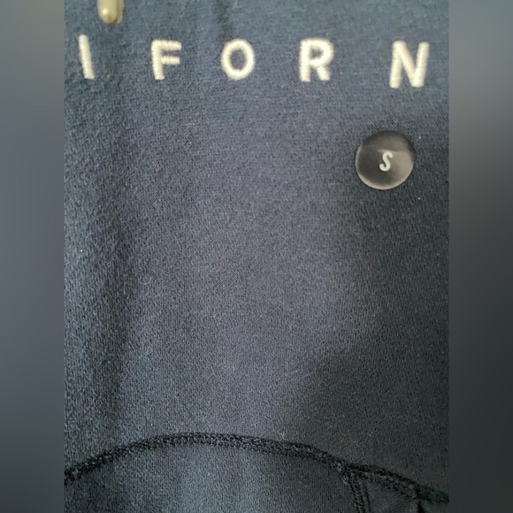 HOLLISTER Embroidered Logo Graphic Navy Blue Long Sleeves Hoodie in Small - Picture 2 of 7